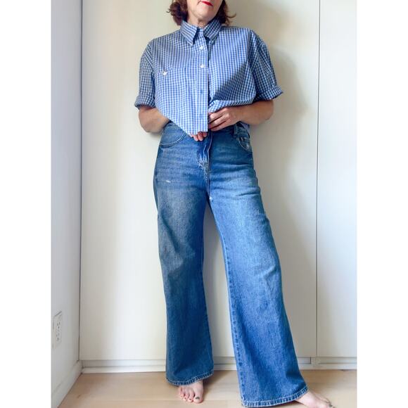 PACSUN Extreme Baggy Jeans 30 x 30 Unisex Style Pockets medium Wash Denim - Picture 8 of 8